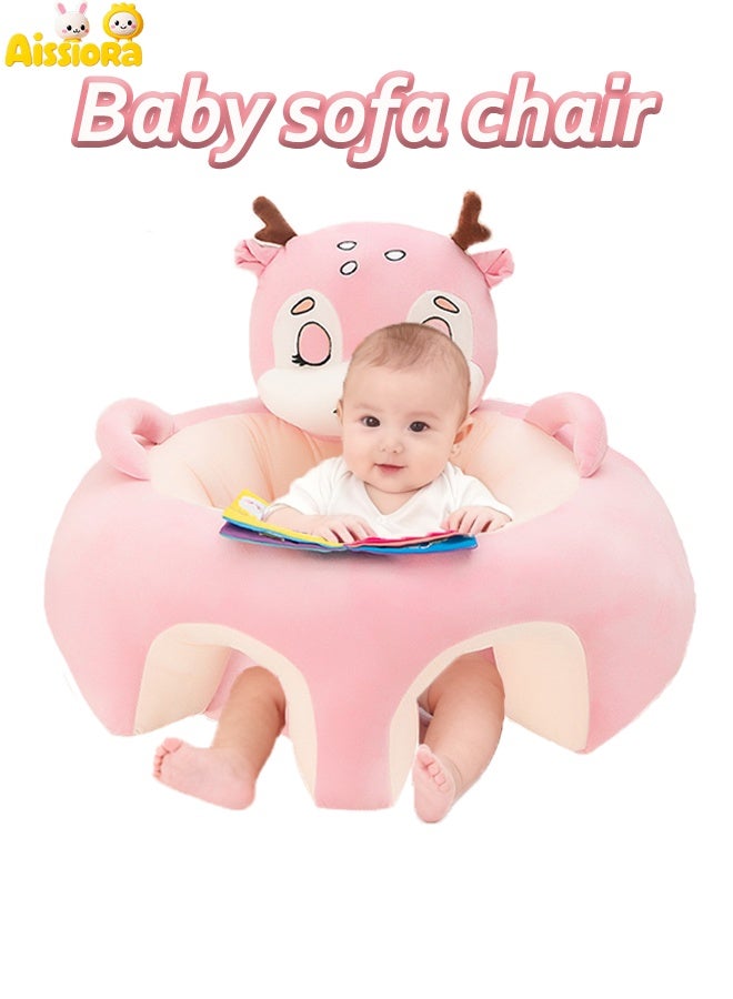Aissiora Baby Sitting Chair, Baby Sofa, Baby Support Seat, Learning Sitting Chair, Soft Plush Floor Sofa for Baby， Suitable for Boys and Girls - Image 1