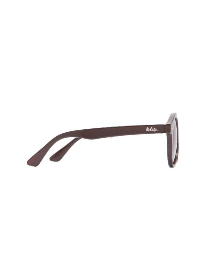 Lee Cooper Polarized Sunglasses Brown Frame Brown Mirror Lens 43mm  - LCK113C02
