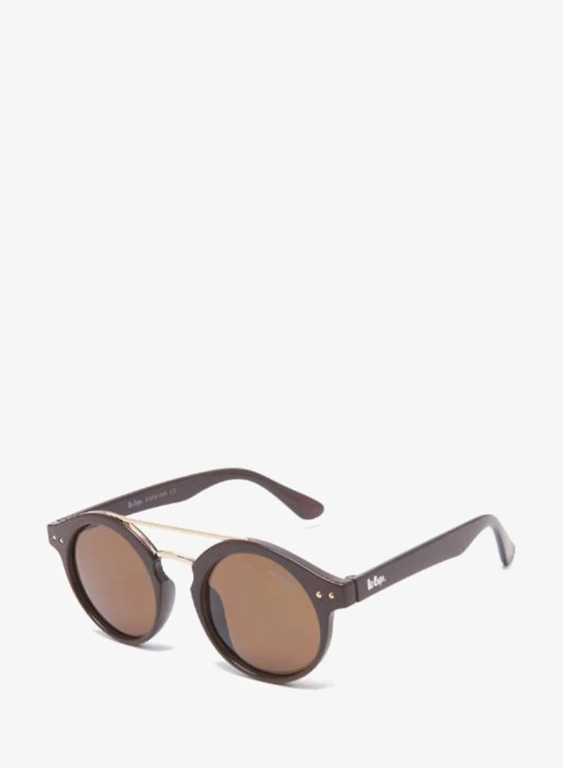 Lee Cooper Polarized Sunglasses Brown Frame Brown Mirror Lens 43mm  - LCK113C02