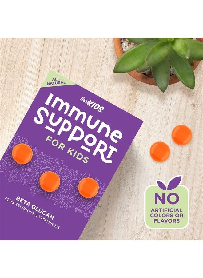 Beta Kids - Immune Support Gummies for Kids – with Beta Glucan, Selenium, and Vitamin D3 – All Natural, Non-GMO – Kids Chewable Vitamin (30 ct) - Image 1