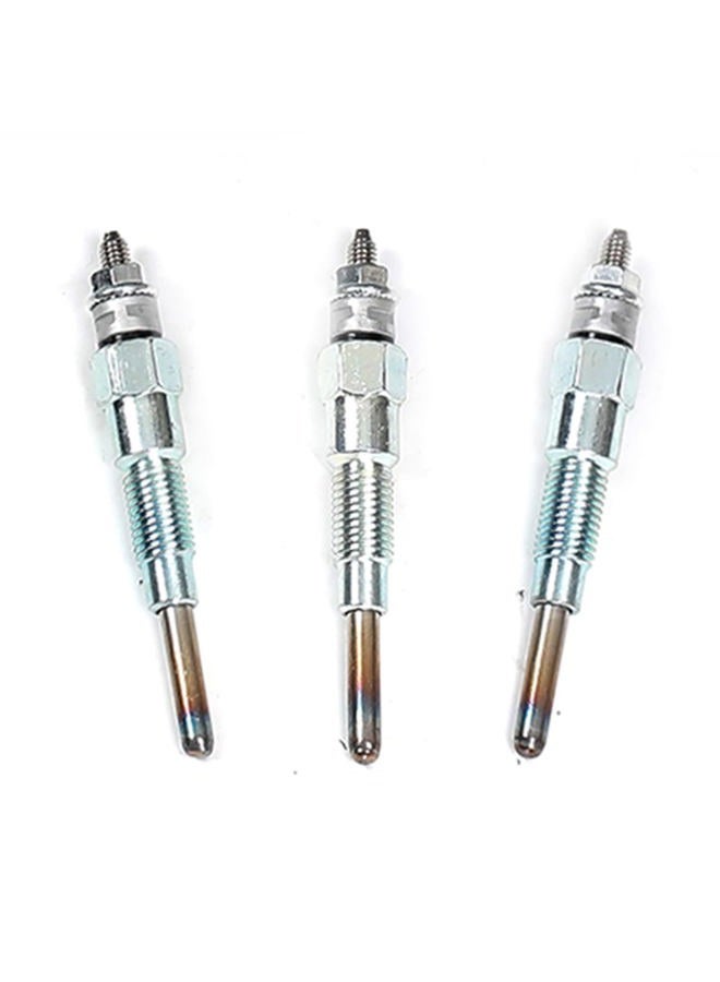Eoiou Pack of 3 Glow Plug 68.50mm Fits for Kubota D662 D722 D902 D782 D905 D1005 D1105 V1305 V1505 Engine RTV1100 RTV1140CPX RTV1140CPXR RTV1100MCW Utility Vehicle KX71 KX71-3S U25 U25S Excavator - Image 1