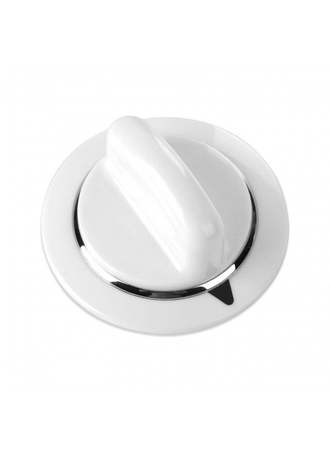 Discount Parts Direct WE1M654 Dryer Timer Control Knob with Metal Ring for General Electric GE Kenmore Sears RCA Hotpoint Dryer, Replaces AP3995088, 1264290, AH1482197, EA1482197, WE1M443, WE01M0443(White)  - Image 3