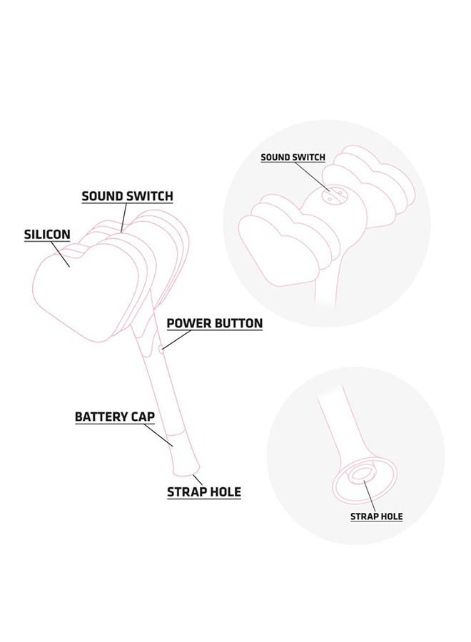 NIBEMINENT Portable Lightweight Party Decorative Unique Designed Official Light Stick - Image 4