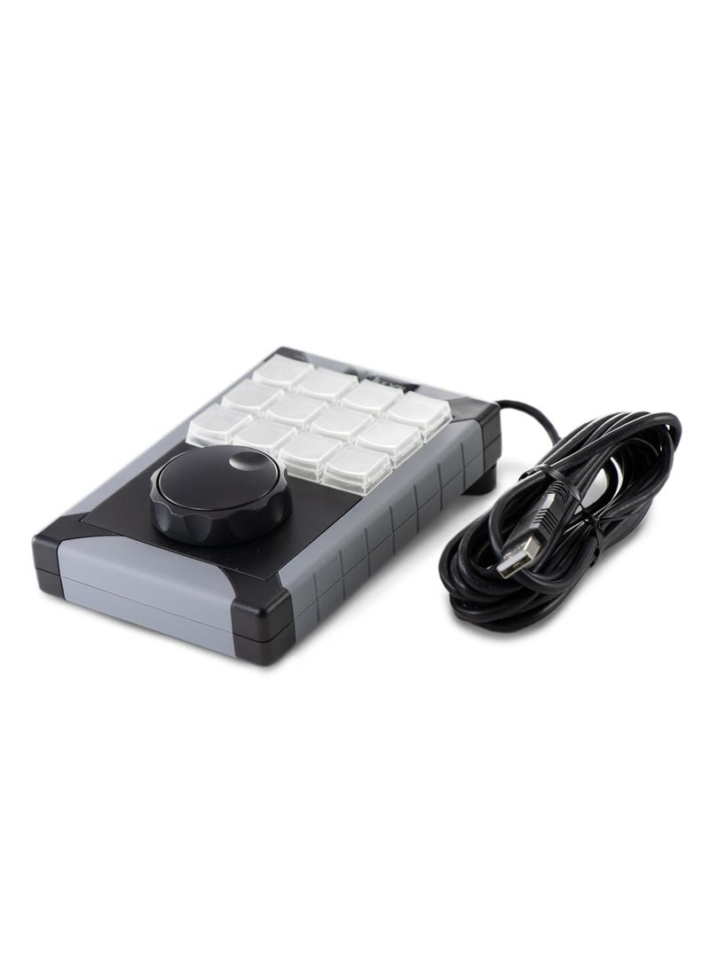 X-keys X-keys USB Programmable Keyboard with Jog & Shuttle Control for Editing or Instant Replay (12 Key, XK-12 JGS)  - Image 4