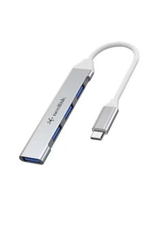 نيو لينك NEOLINK USB C Hub 4-in-1 Type C to 4 Ports USB 3.0 Adapter USB Dongle with Nylon Braided Cable Laptop Accessories High-Speed 5Gbps USB Splitter Compatible with MacBook Pro/Air, iPad Pro, Dell, iMac,etc  - Image 2