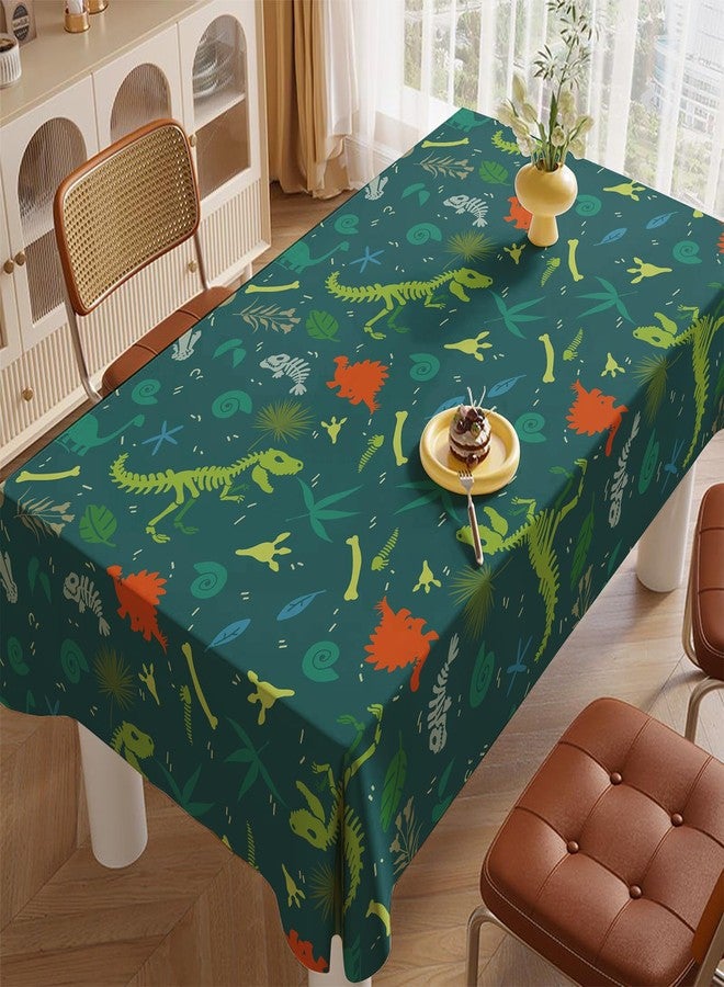 Zharkoo 2Pack Dinosaur Table Cover, 54" x108" Dino Theme Tablecloth for Kids Birthday, Disposable Plastic Table Cloth for Boy’s Dino Party Decorations, Jurassic Party Supplies - Image 3