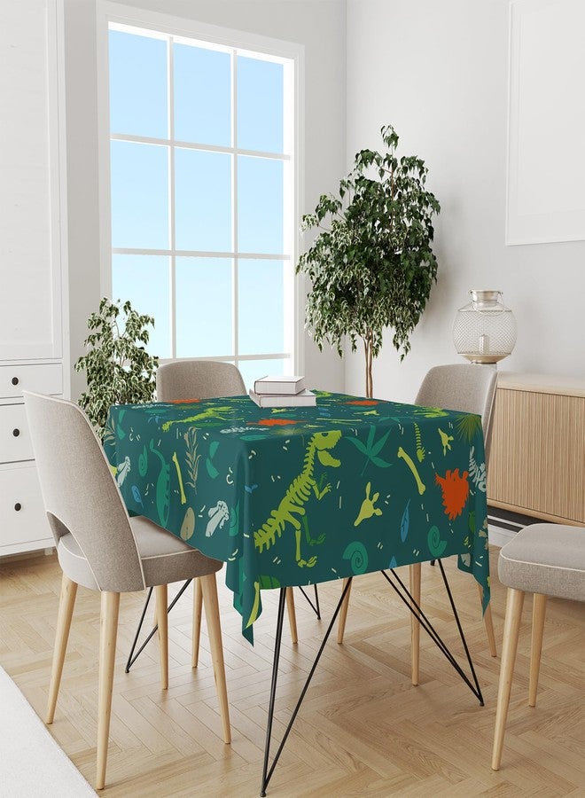Zharkoo 2Pack Dinosaur Table Cover, 54" x108" Dino Theme Tablecloth for Kids Birthday, Disposable Plastic Table Cloth for Boy’s Dino Party Decorations, Jurassic Party Supplies - Image 5
