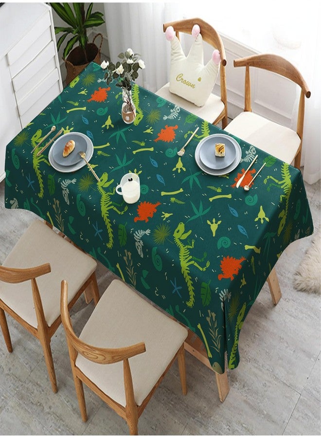 Zharkoo 2Pack Dinosaur Table Cover, 54" x108" Dino Theme Tablecloth for Kids Birthday, Disposable Plastic Table Cloth for Boy’s Dino Party Decorations, Jurassic Party Supplies - Image 4