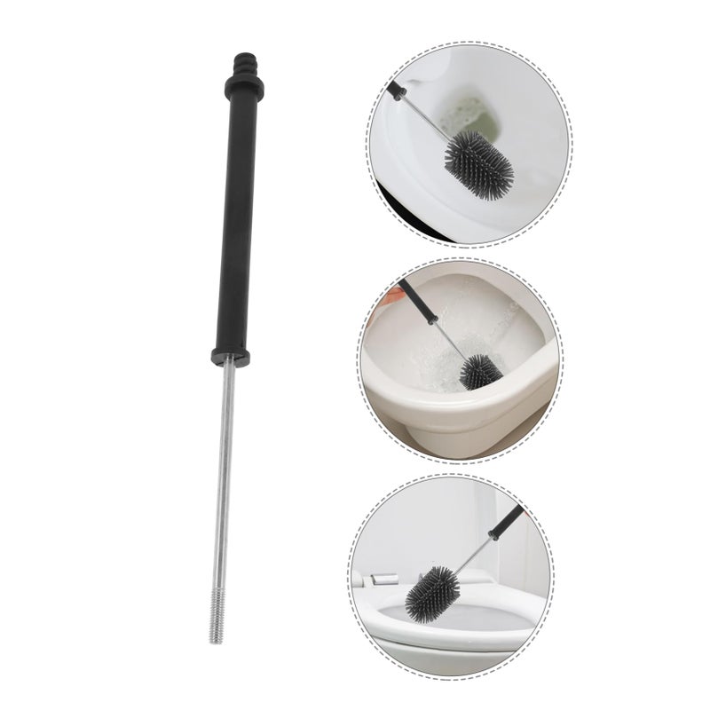 Threaded Toilet Brush Handle Replacement Pole Attachment For Easy Cleaning - Image 4
