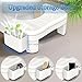 Vatex Toilet Stool Squat Adult Height Adjustable Poop Stool for Bathroom with Storage Box Portable NonSlip Potty Step Stool for Adults Improve Squatting Posture Bowel Health Relieves Constipation - Image 4