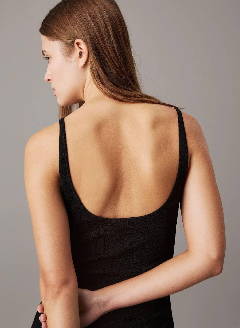 كالفن كلاين جينز فستان محبوك مرن بقصة ضيقة - Image 4