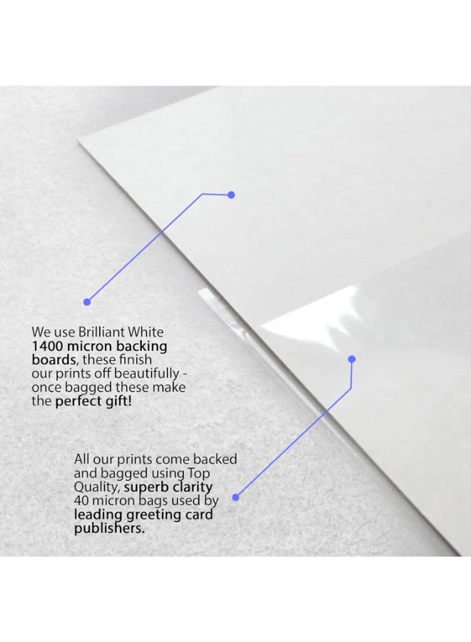 إتش دبليو سي تريدينغ صورة مطبوعة وموقعة من HWC Trading Hamilton & Leclerc لعشاق سباقات الفورمولا 1 - مقاس A4 - Image 3