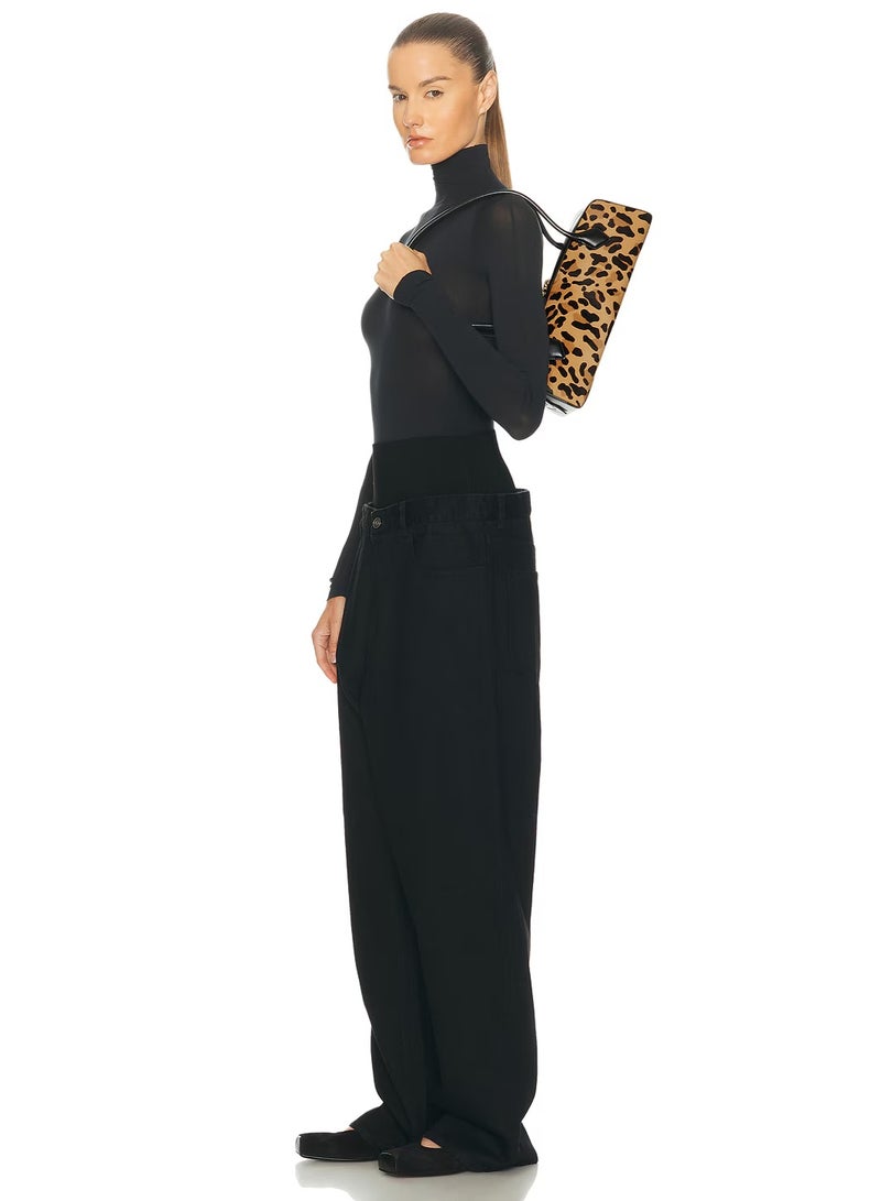 ALAIA PARIS ALAÏA Le Teckel medium leopard-print suede shoulder bag - Image 2