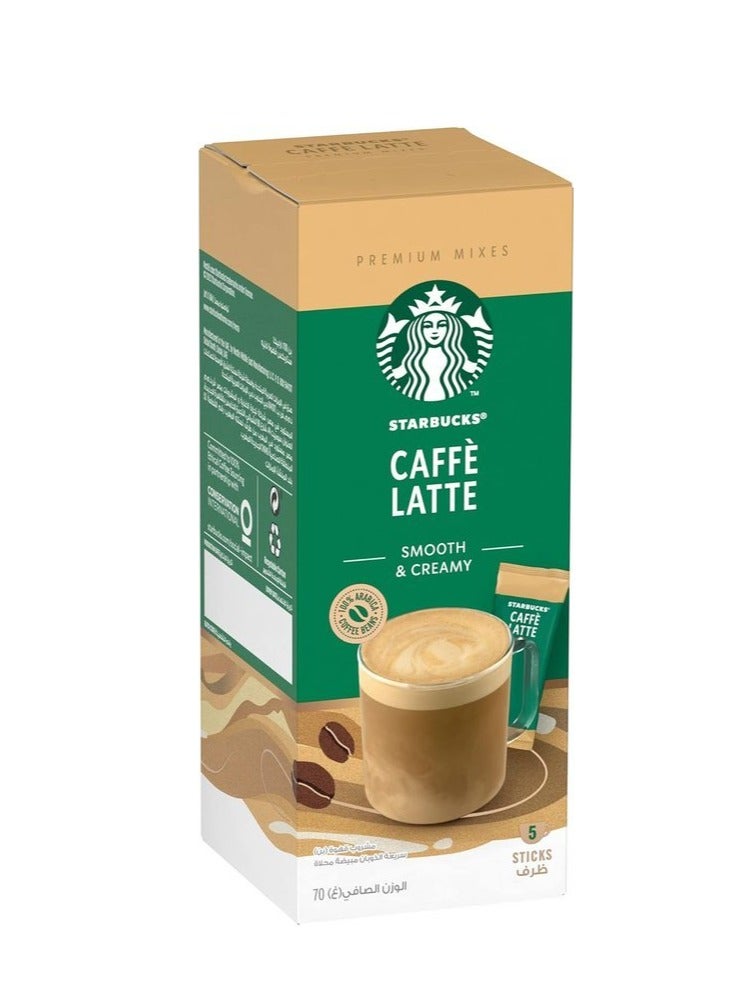 ستاربكس لاتيه أبيض (70جم) 5 كيساً - Image 1