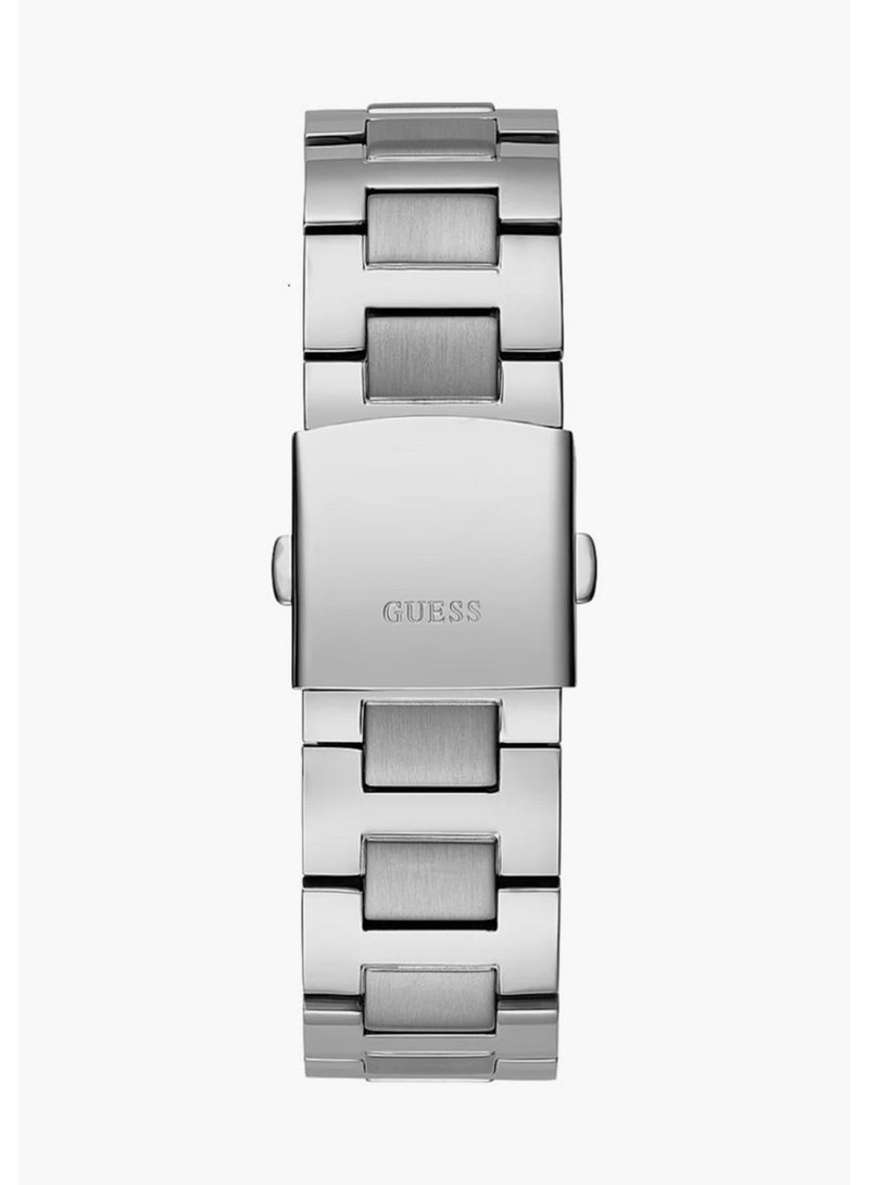 Guess Men's Silver Chronograph Stainless Steel Strap Watch - GW0489G1 - Image 5