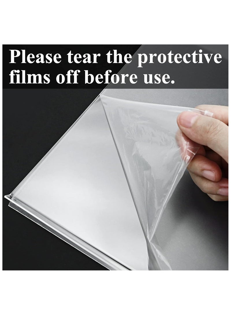 Slasa SLASA Acrylic Sheet – Clear Acrylic Panel – 2mm Thick – Transparent Sheet for Picture Frames, Sign Holders, DIY Display Projects & Crafts (Pack of 2) - Image 3