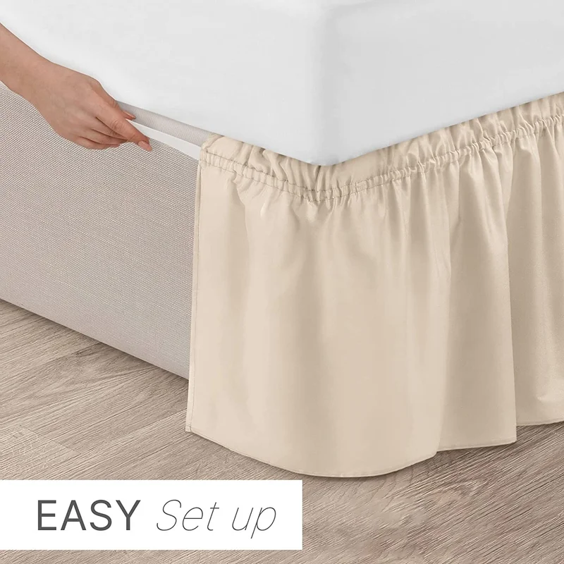 كارسو هوم Karsuhome Bed Base Ruffle / Bed Base Skirt Double
