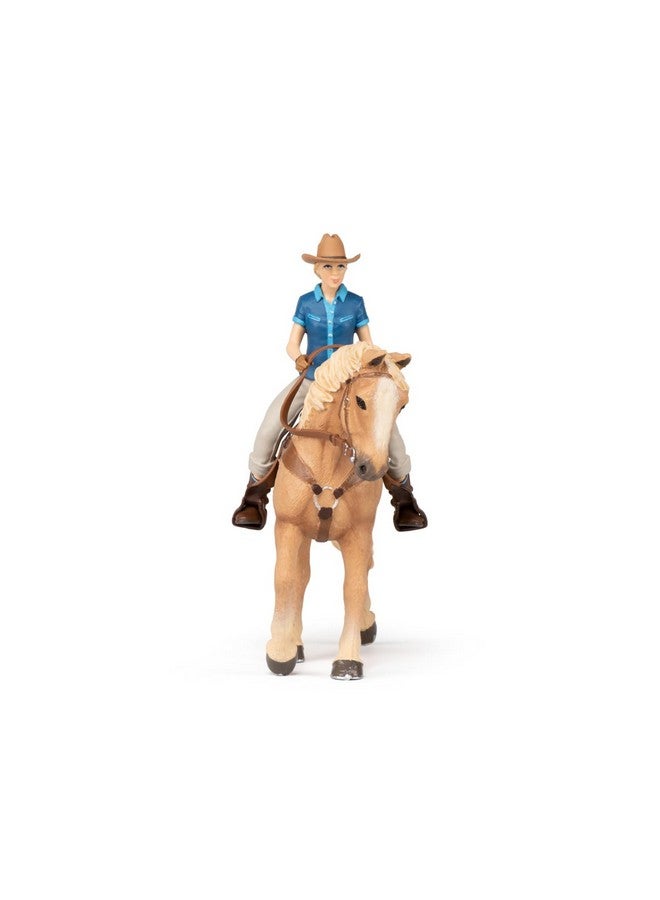 Papo Papo Wild West Horse And Cowgirl , Blue - Image 4