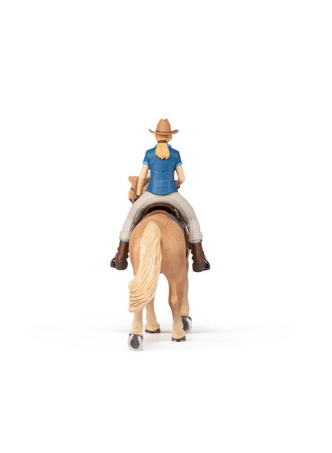 Papo Papo Wild West Horse And Cowgirl , Blue - Image 5