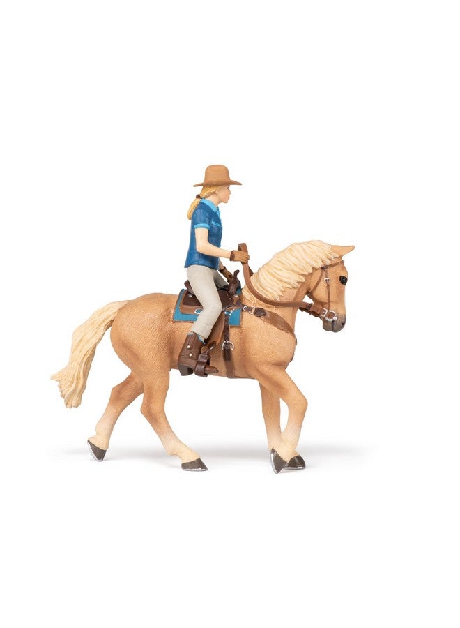 Papo Papo Wild West Horse And Cowgirl , Blue - Image 3