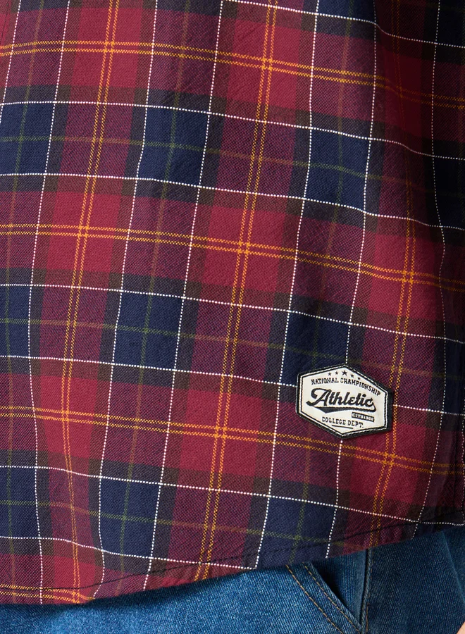 ستايلي Styli Men Relaxed Fit Checked Oxford Shirt