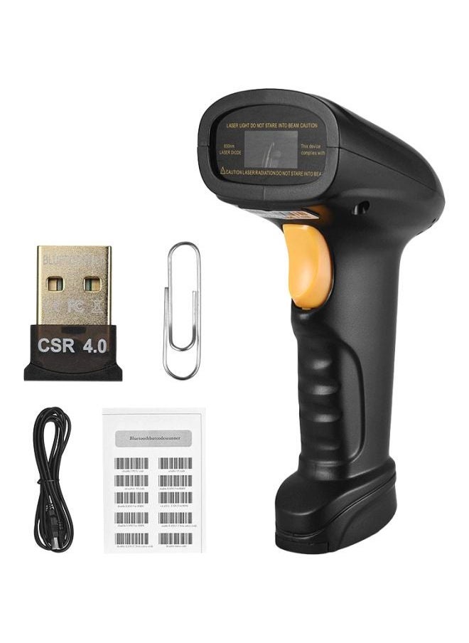 NIBEMINENT BW3 Wireless and USB Wired 1D Barcode Scanner Black/Beige  - Image 1