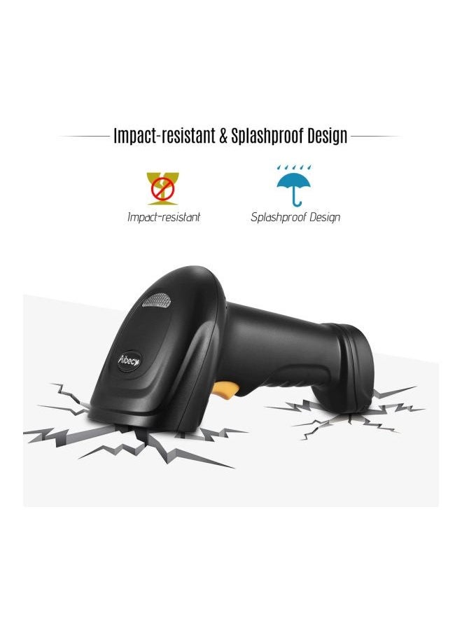 NIBEMINENT BW3 Wireless and USB Wired 1D Barcode Scanner Black/Beige  - Image 5