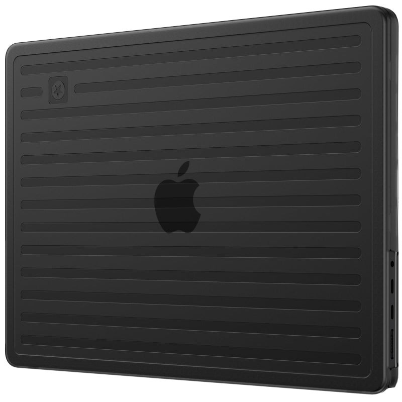 Soonjet TravelArmor for MacBook Pro 14 inch Case | M5 M4 M3 M2 M1 Pro/Max 2026 2025-2021 | Anti-Crack Tech | Ribbed Structure | Hard Shell Laptop Cover | Space Black Clear - Image 1