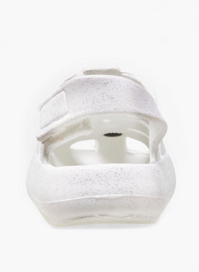 أكوا صنادل بناتي بشريط لاصق بتصميم زهري - Image 5