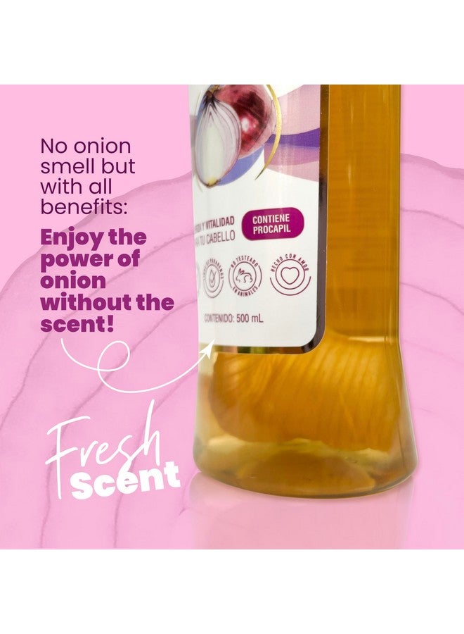 ANYELUZ Kit Duo Onion Shampoo + Mini Travel Size Promotes Hair Growth Cleanses And Reduces Oiliness For All Hair Types Natural Extracts - Image 4