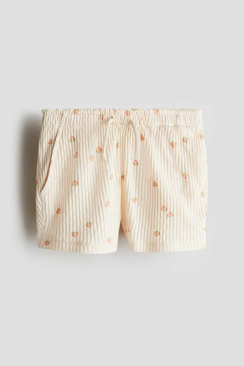 اتش اند ام Pointelle jersey shorts