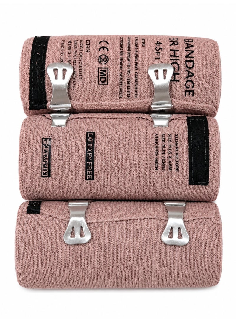 RK Elastic Crepe Bandage With Clips 10cm* 4.5m 6 pieces - Image 2