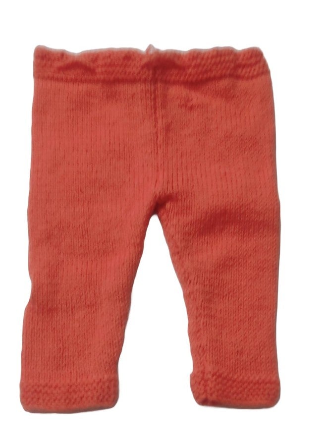 Cute Collection Hand Knitted New Born Baby Woolen Sweater with Pyjami Cap & Pair of Booties for 0 to 6 Months Baby (Unisex) Orange - Image 5