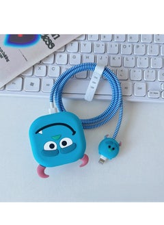 Generic 3D iPhone fast charger protector from a cute cartoon series for iPhone 18W 20W iPhone and iPad 15 14 13 12 11 Pro Max Protective cover for fast charging cable Protective cover for USB and USB C data cable  - Image 1