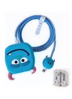 Generic 3D iPhone fast charger protector from a cute cartoon series for iPhone 18W 20W iPhone and iPad 15 14 13 12 11 Pro Max Protective cover for fast charging cable Protective cover for USB and USB C data cable  - Image 3