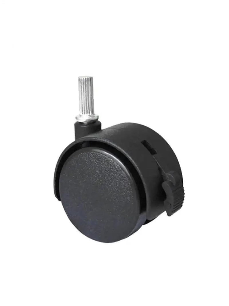 1 Inch Nylon Wheel Frame Universal Brake Electric Caster With Circlip Plastic - Image 5