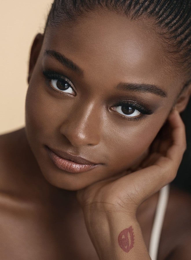 delilah  IDUN Minerals Liquid Norrsken Foundation - Silky Smooth Coverage - Luminous, Dewy Finish for Dry and Dull Skin - Water Resistant and Vegan Makeup - 225 Siv - Warm Dark Brown - 1.01 oz - Image 5