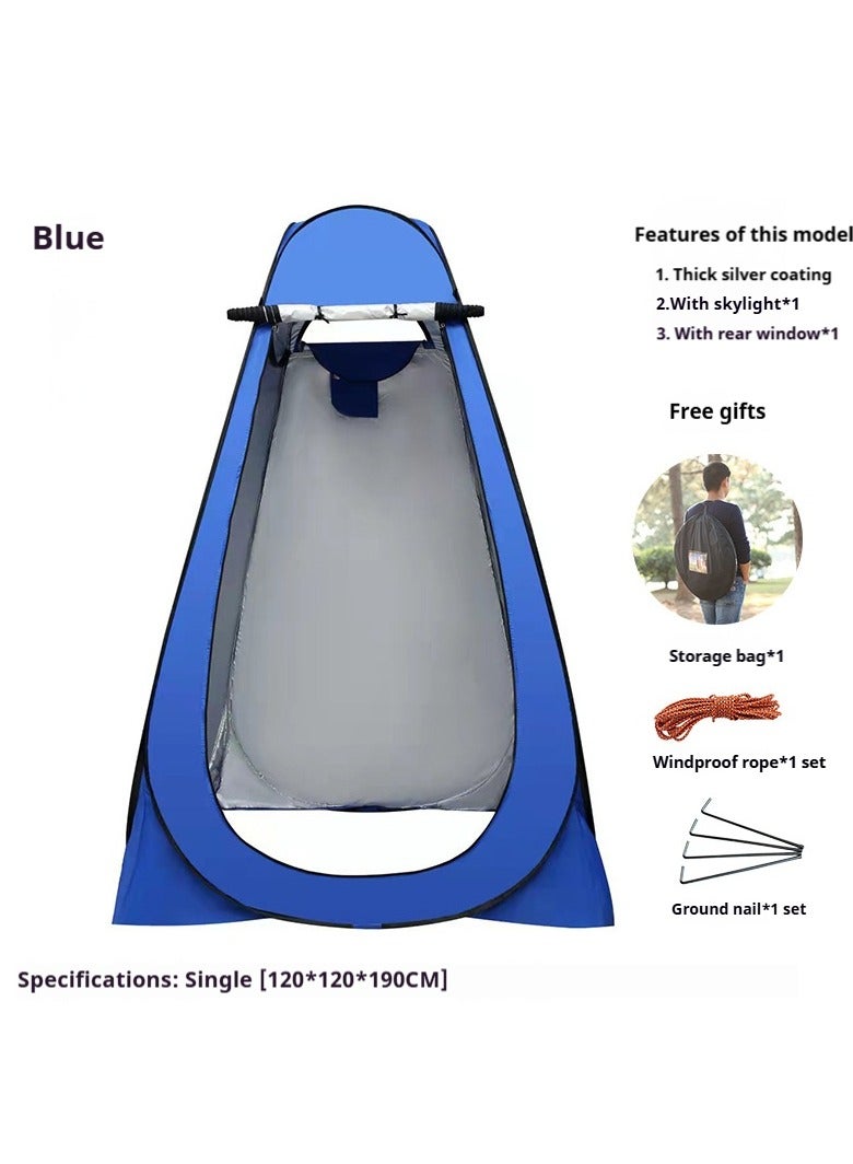 Pop Up Pod - Privacy Shower Tent Dressing Room or Portable Toilet Stall with Carry Bag for Camping Beach(Blue)
