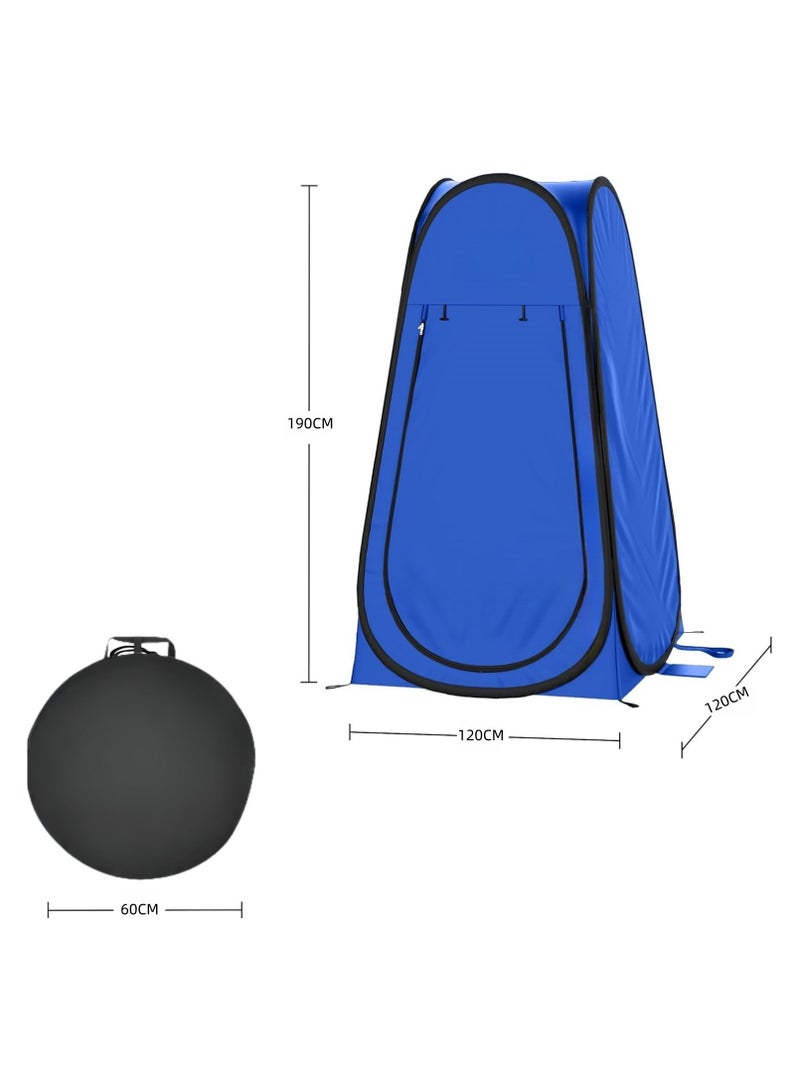 Pop Up Pod - Privacy Shower Tent Dressing Room or Portable Toilet Stall with Carry Bag for Camping Beach(Blue)