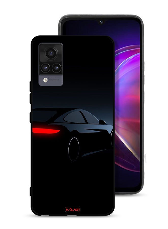 Tolwak Vivo V21 Protective Case Cover Dark Car - Image 1