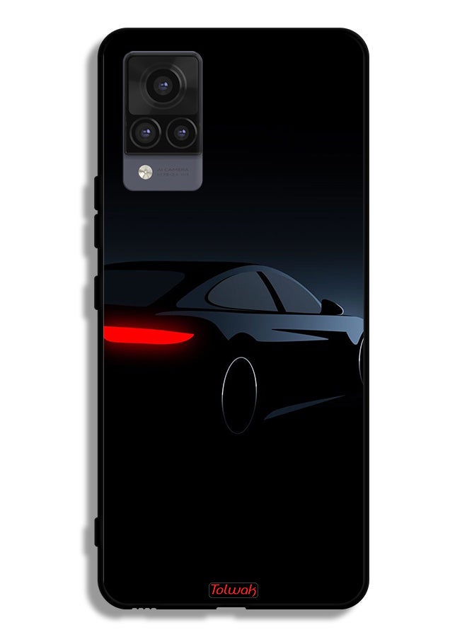 Tolwak Vivo V21 Protective Case Cover Dark Car - Image 2