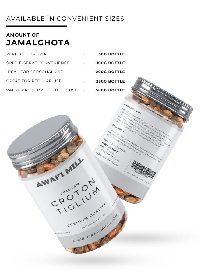 Awafi Mill AWAFI MILL Croton Tiglium Seeds | Jamalghota Seeds | Natural Seed nmkllllll  - Image 4
