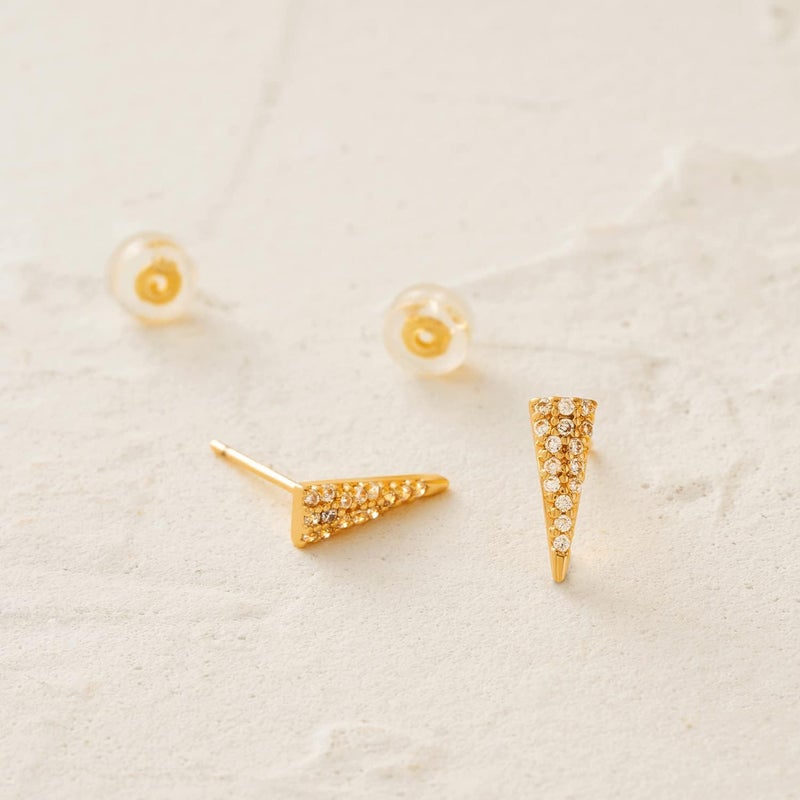 MYEARS Women Earrings Gold Stud 14K Small Simple Hypoallergenic Everyday Jewelry - Image 5