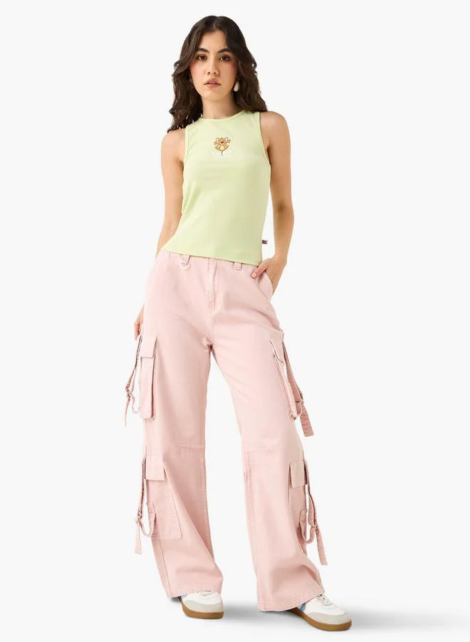 اس بي كاركترز تيشيرت بدون أكمام بطبعة توم وجيري