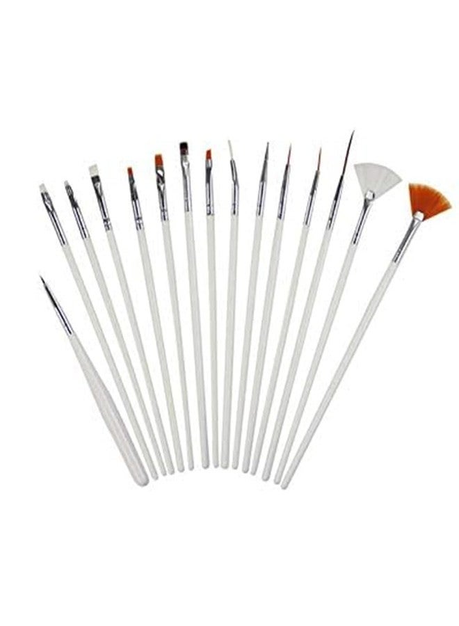 arrolliant 15 Pcs Nail Art Brush Set Nail Art Brush Nail Painting Brush Nail Painting Brushes| Drawing Pen| Nail Art Design Painting Tool Pen Polish - Image 1