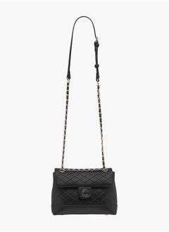 Le Confort Womens Quilted Crossbody Bag With Flap Closure And Chain Strap  - Image 2