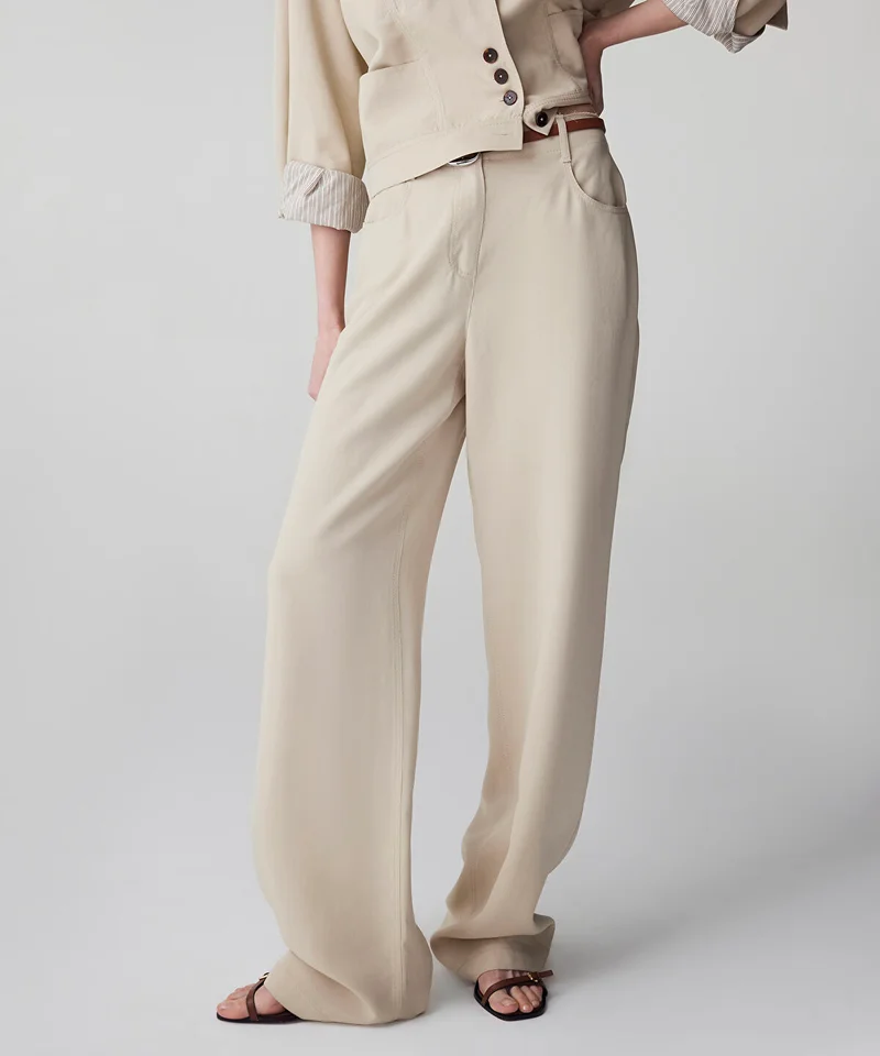 Ipekyol  Belted Straight Trousers for Women | Best Price UAE