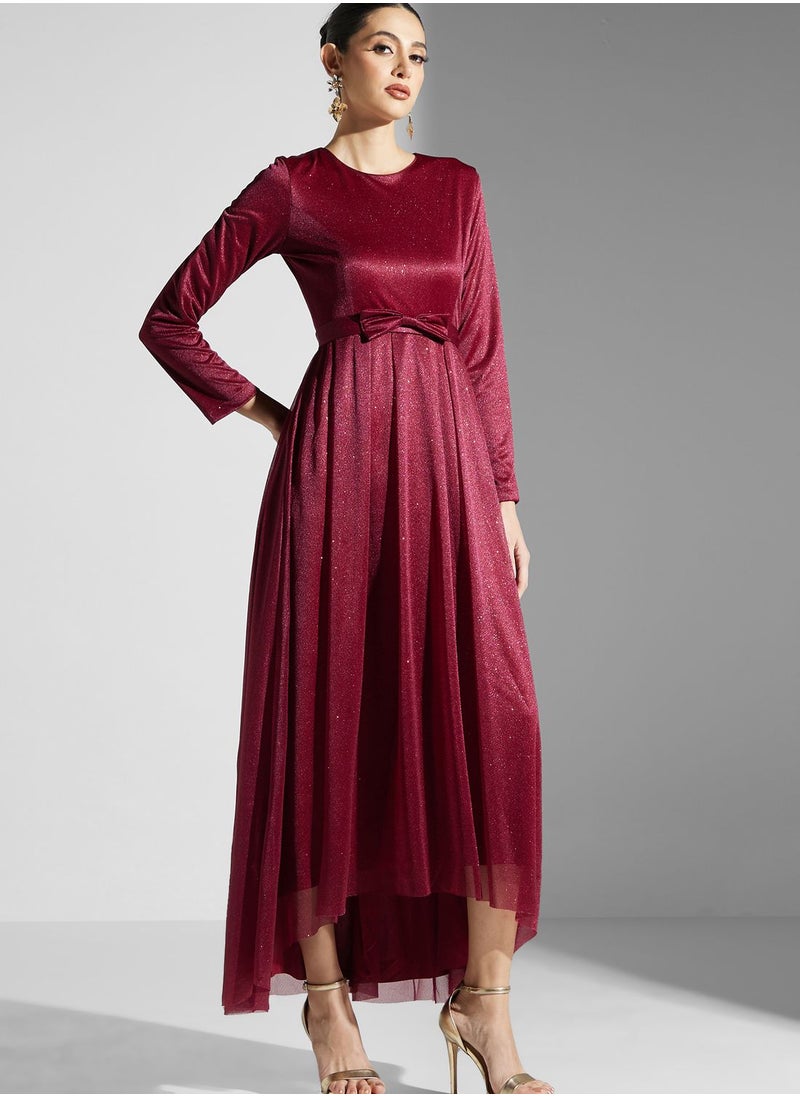Khizana - Shimmer Belted Dress - Image 1