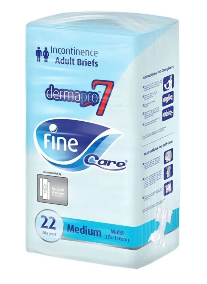 Fine Care Adult diapers, medium size, 20 diapers 