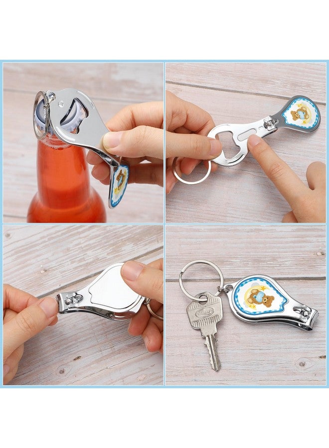 Minatee 50 Set Baby Shower Nail Clipper and Bottle Opener Baby Shower Favors for Guest Gift for Gender Reveal (Bear) - Image 4
